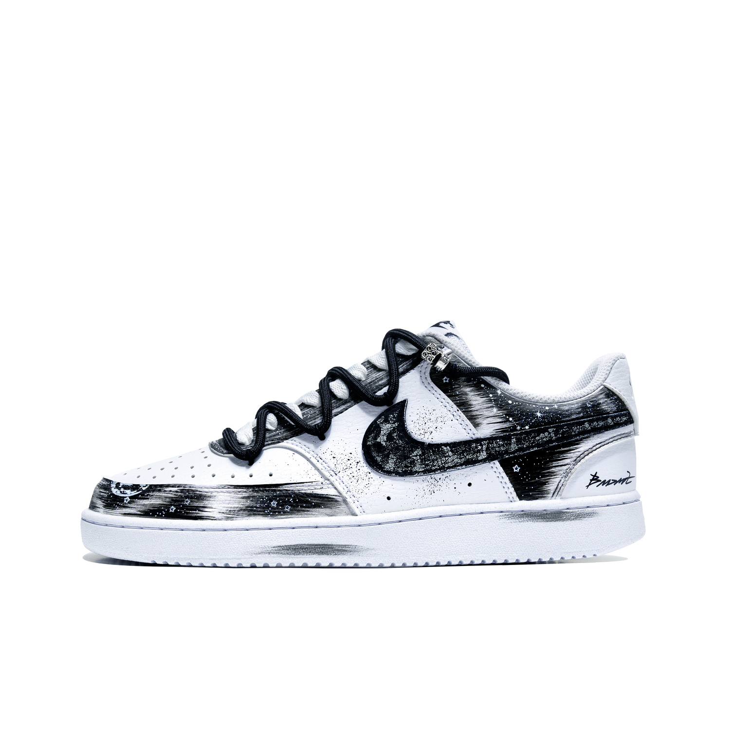

Nike Court Vision 1 устойчивые к истиранию дышащие низкие скейтборд кроссовки мужские black white