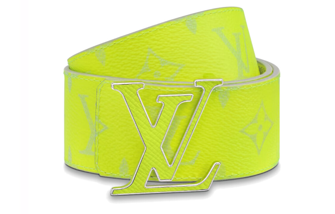 

LOUIS VUITTON Мужской кожаный ремень, Зеленый