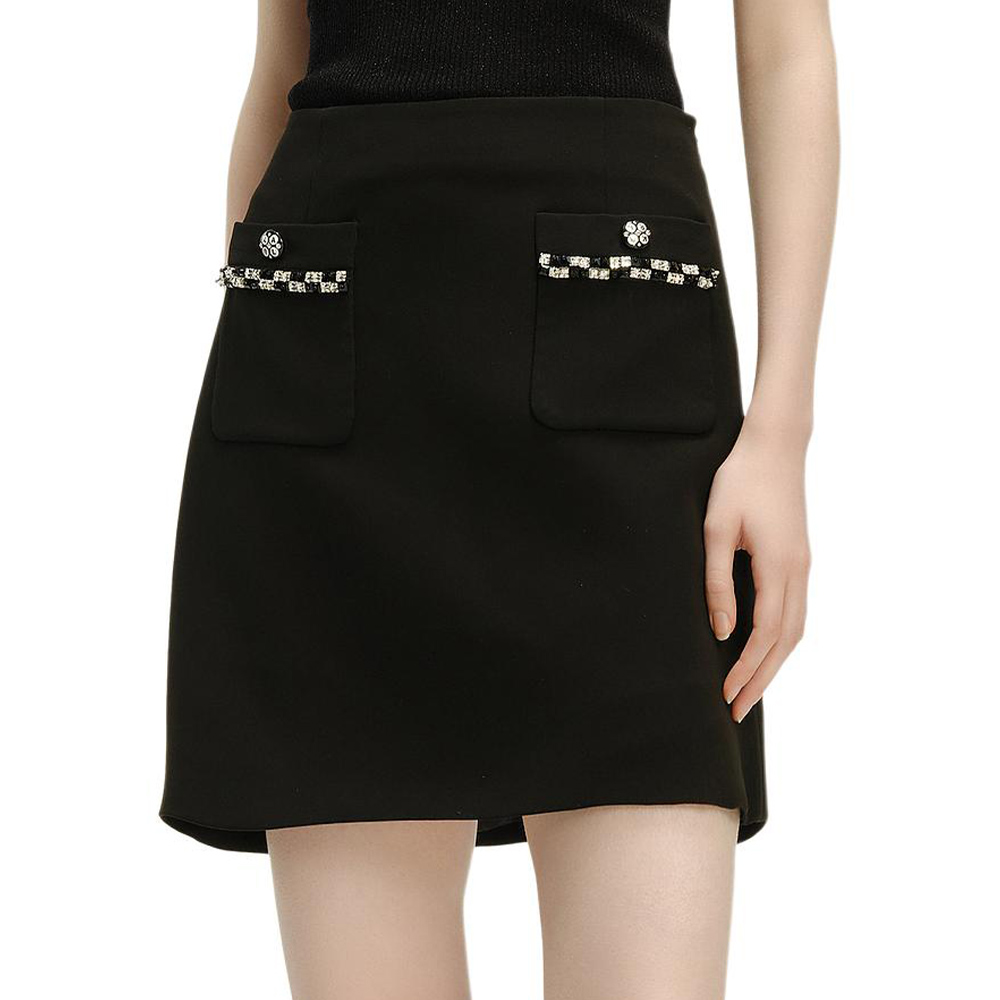 

KARL LAGERFELD SS24 Повседневная короткая юбка женская черная KARL LAGERFELD / Karl Lagerfeld Jeans