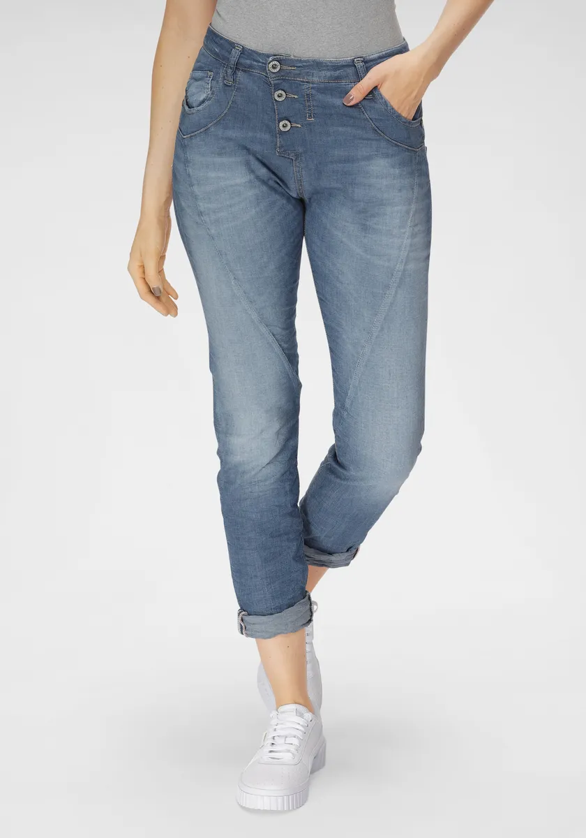 

Джинсы-бойфренды Please Jeans "P 78A", оригинального кроя, синий