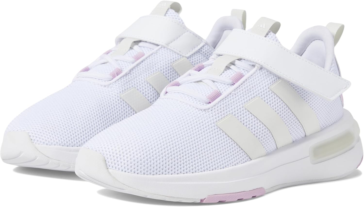 Кроссовки adidas Kids Racer Tr23, слоновая кость/белый/сиреневый — фото 2