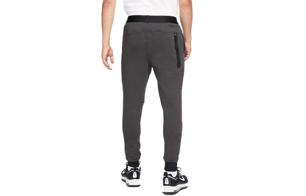 Брюки men's therma-fit logo micro mark breathable lacing bundle feet sports pants/trousers/joggers black Nike, мультиколор — фото 2