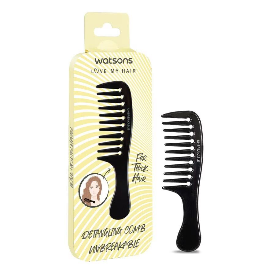 

Watsons Небьющаяся расческа для распутывания волос, Black