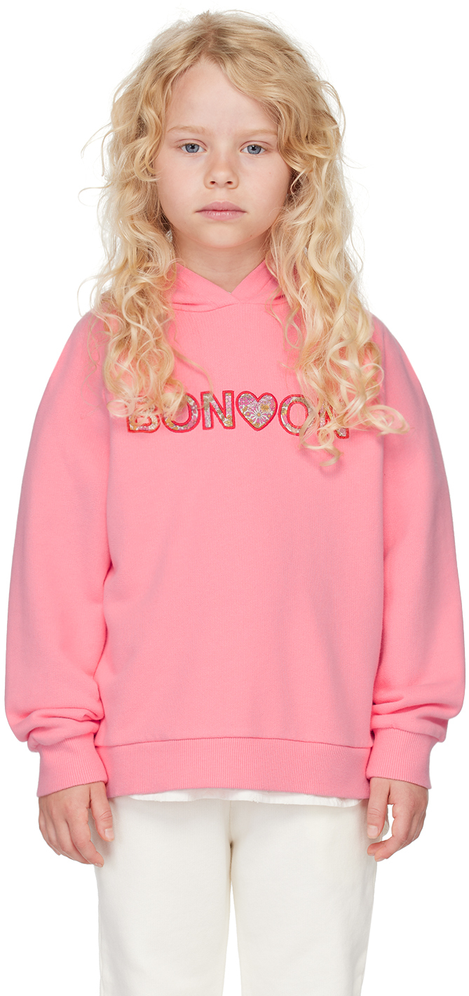 

Детская розовая толстовка с капюшоном Souk BONTON
