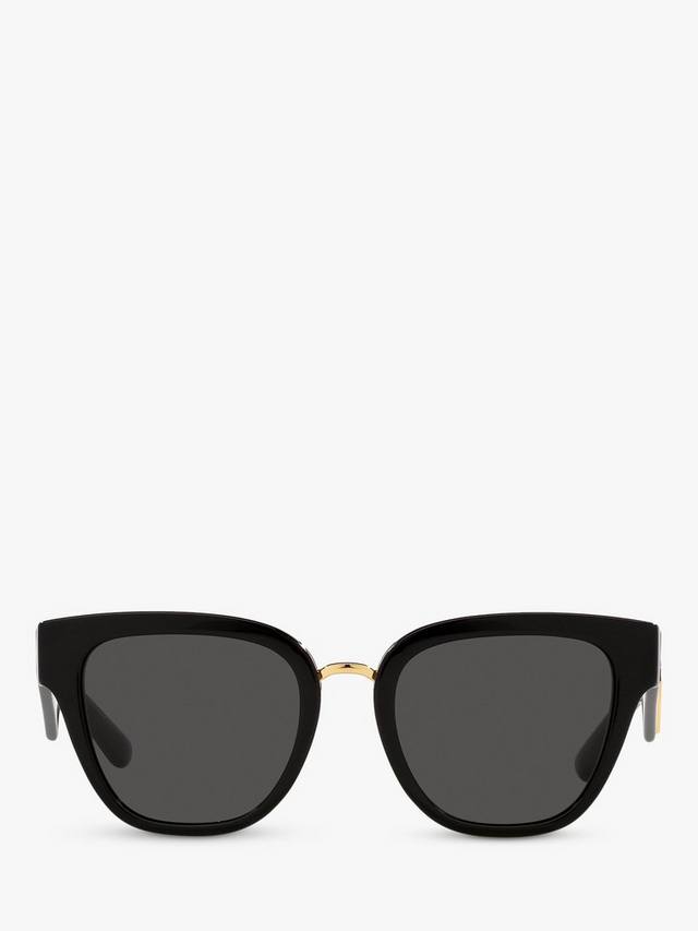 DG4437 женские солнцезащитные очки Butterfly Dolce & Gabbana, Black — фото 3
