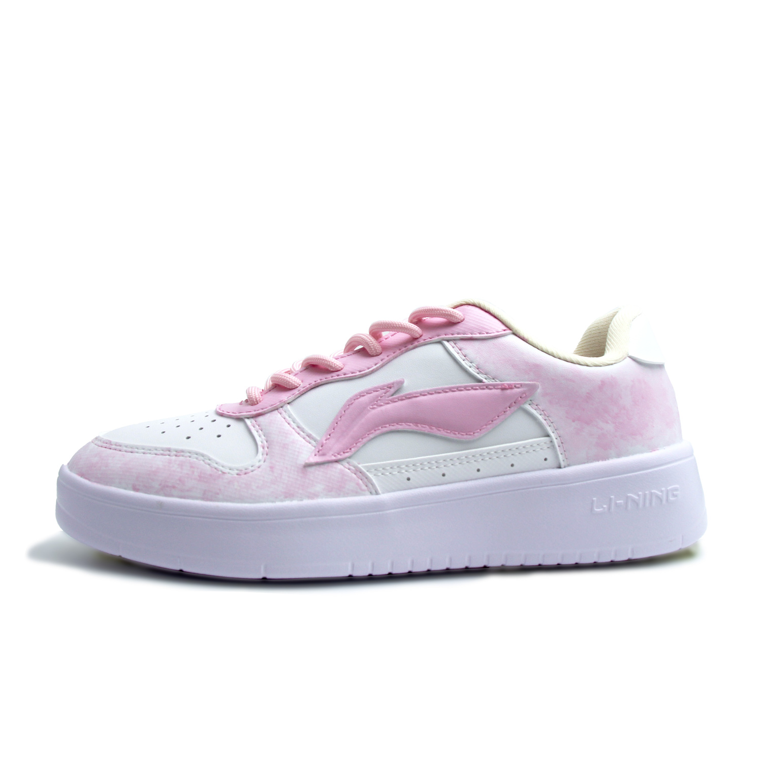 

Легкие, дышащие, низкие скейтбордные кроссовки Li Ning Floating Boat Balance, унисекс., розовый