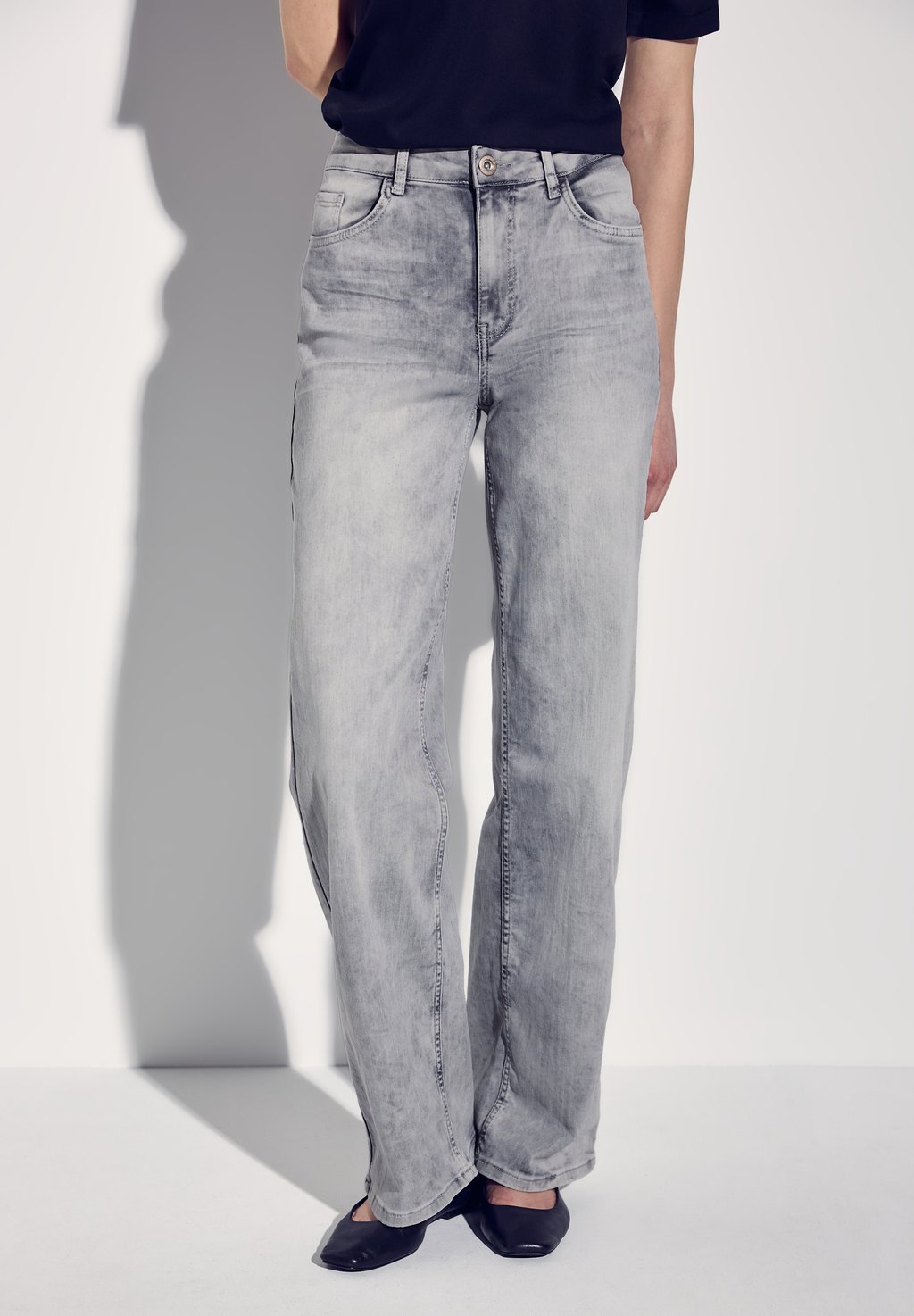 

Расклешенные джинсы WIDE LEG Street One, светло-серый