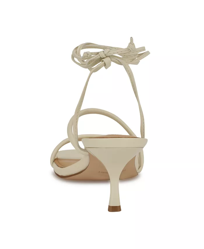Женские босоножки Hendy Strappy Lace Up Dress Sandals Nine West, слоновая кость/кремовый — фото 3