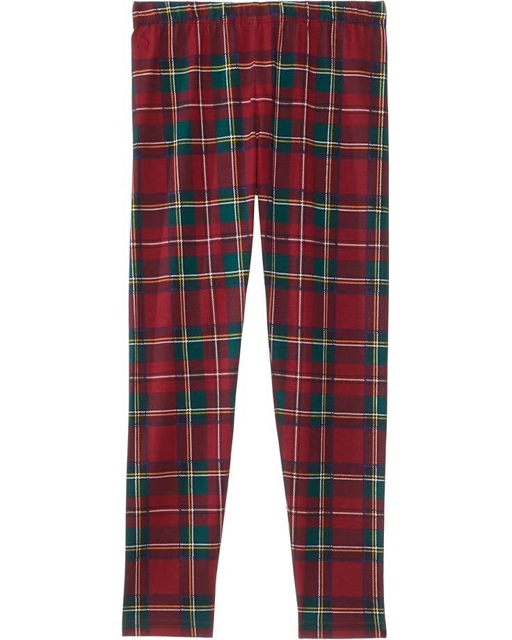 

Брюки Polo Ralph Lauren Kids Plaid Stretch Jersey Leggings, цвет Red Steward Tartan