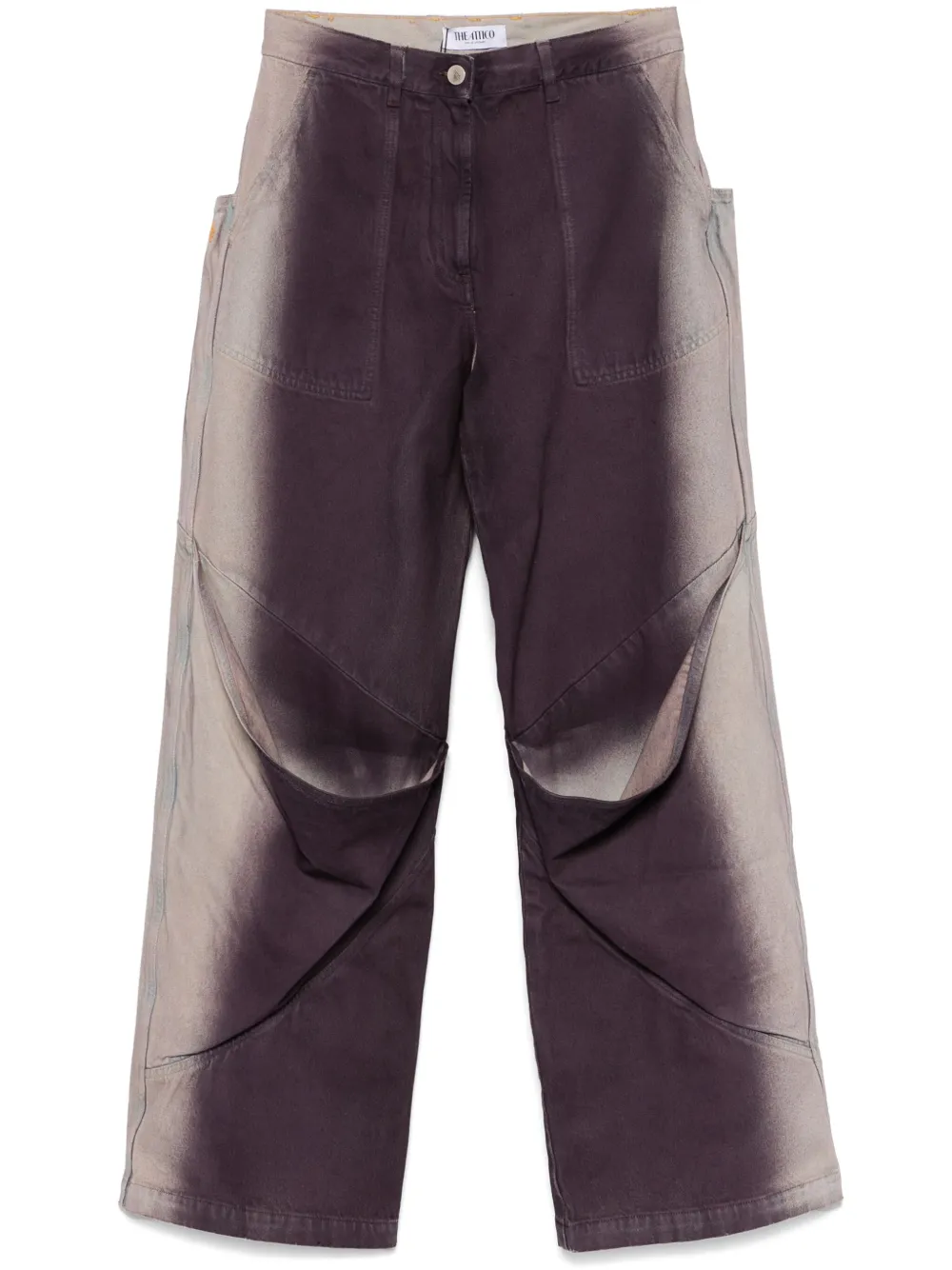 

Длинные джинсы The Attico, фиолетовый