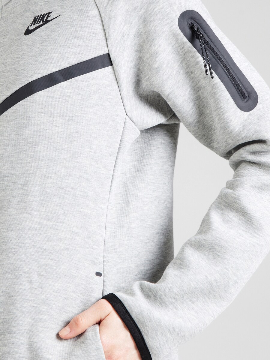 Толстовка с капюшоном на молнии Nike Sportswear TECH FLEECE 2, светло-серый — фото 3
