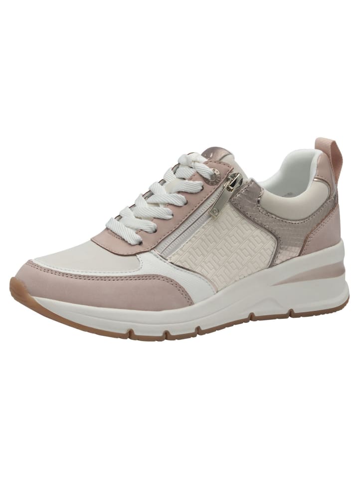 Кроссовки на шнуровке Tamaris, цвет rose comb
