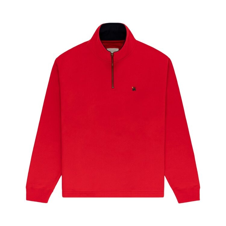 

Пуловер Aimé Leon Dore Crest Quarter Zip Pullover, красный