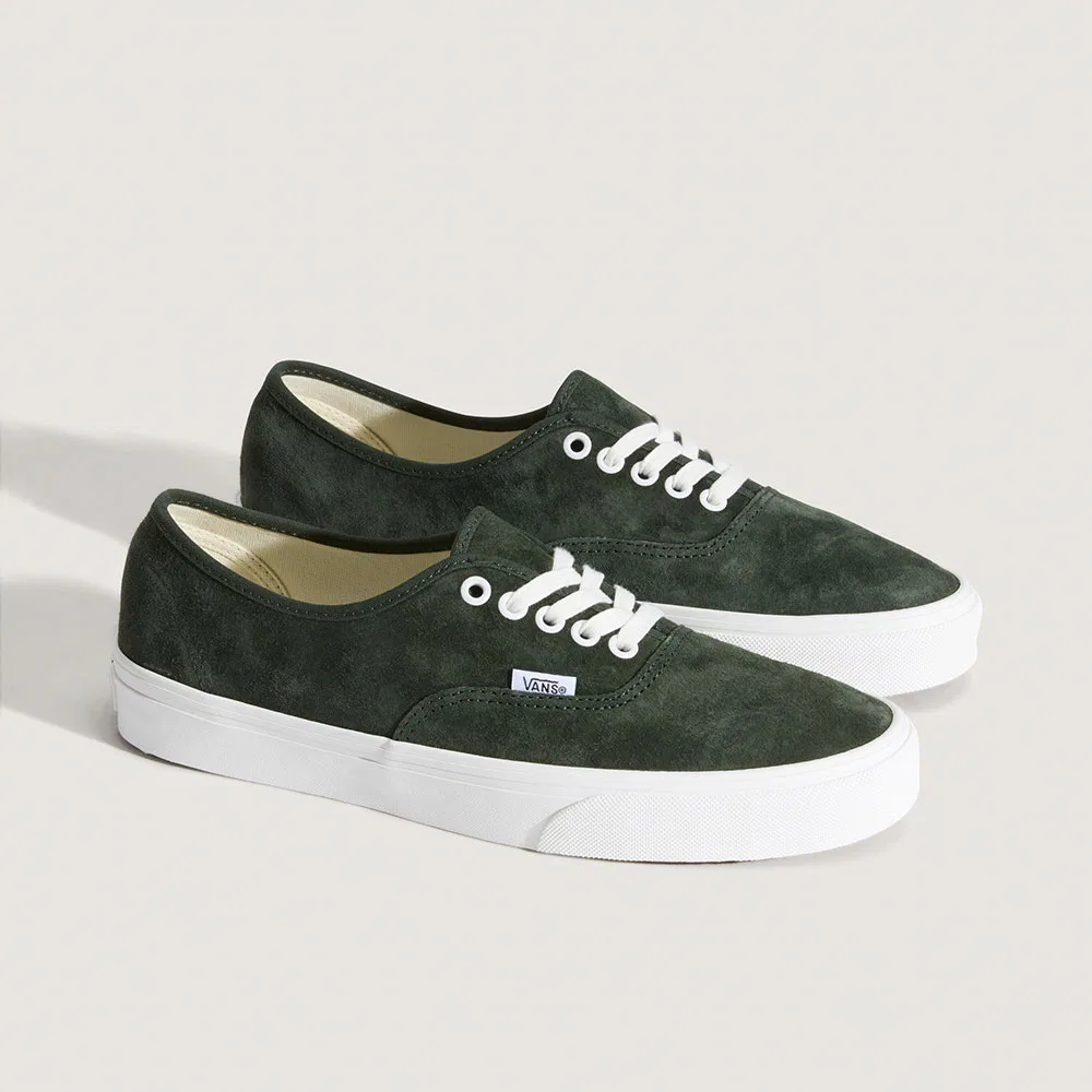 Мужские низкие кроссовки Authentic из свиной замши цвета "Dried Kelp" от Vans
