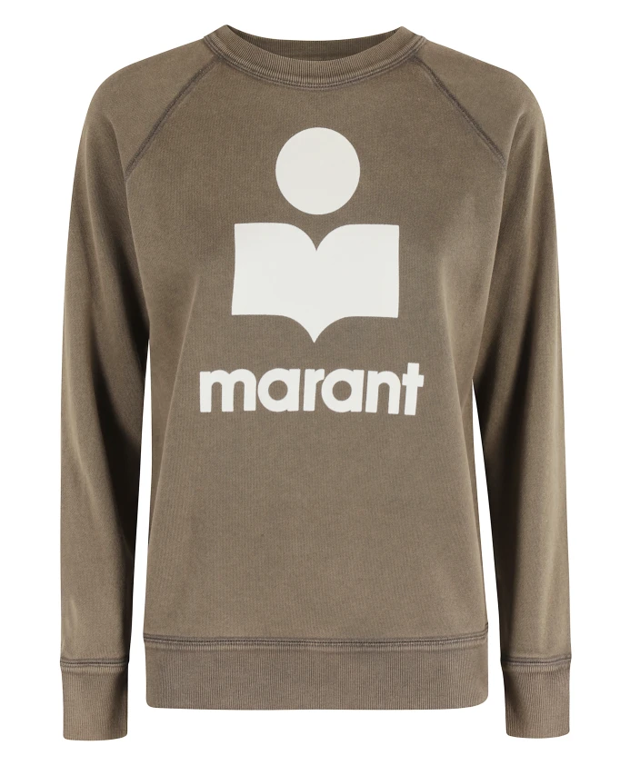 

Темно-Бронзовая толстовка с логотипом спереди Marant Ãtoile, коричневый
