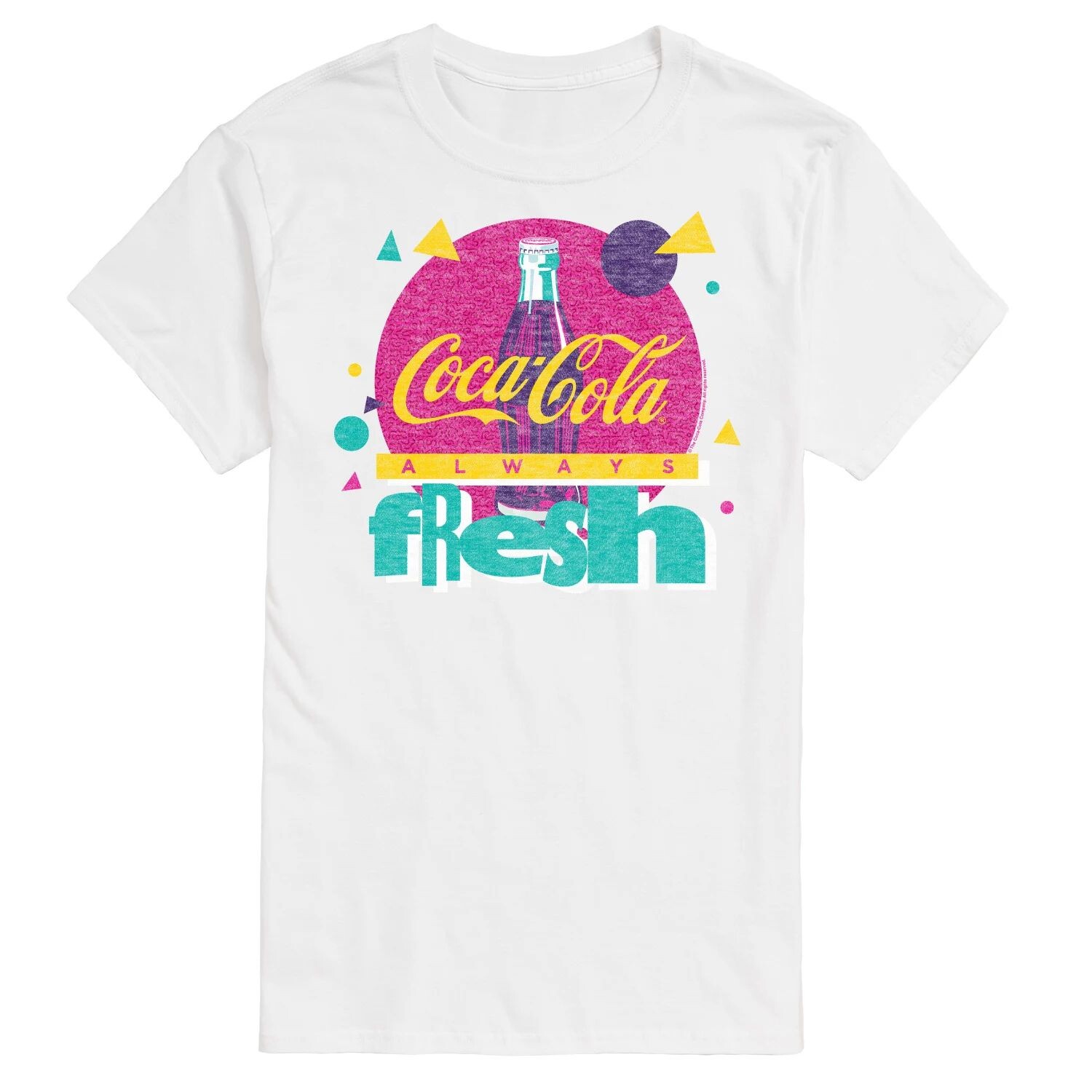 

Мужская футболка с логотипом CocaCola Always Fresh и графическим рисунком Licensed Character