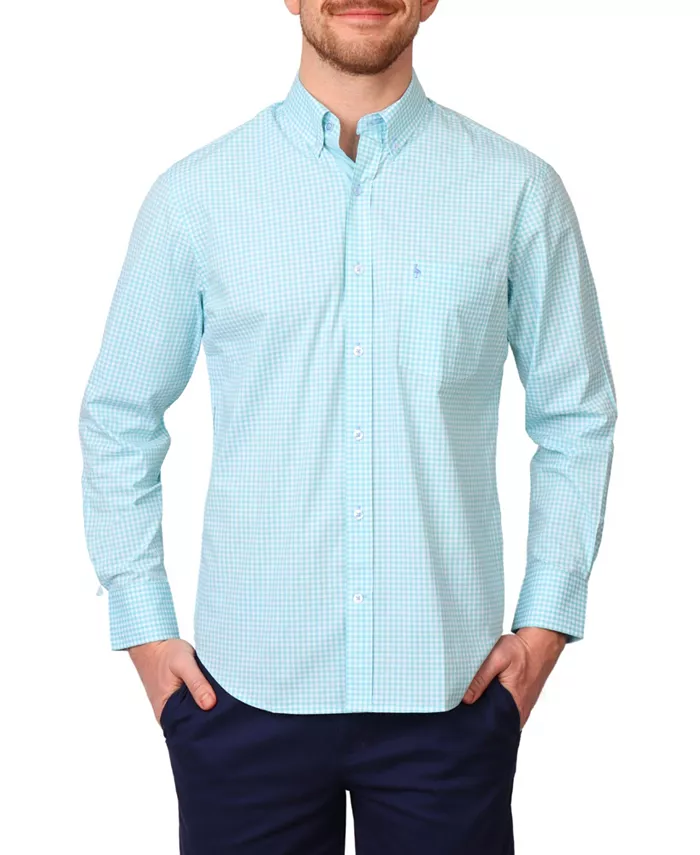 

Мужская рубашка с длинным рукавом Signature Gingham Tailorbyrd, зеленый