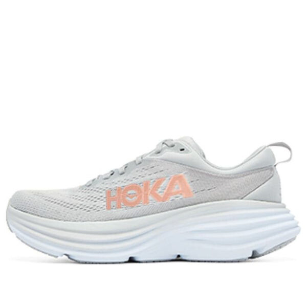 Кроссовки bondi 8 wide d 'light grey orange' Hoka One One, серый
