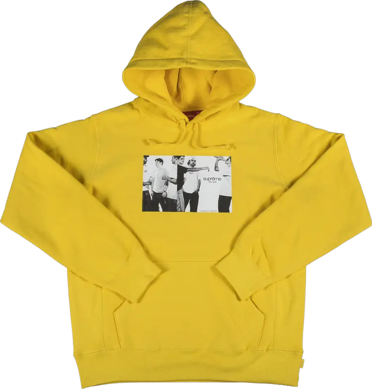 

Толстовка Supreme Classic Ad Hooded Sweatshirt 'Yellow', желтый
