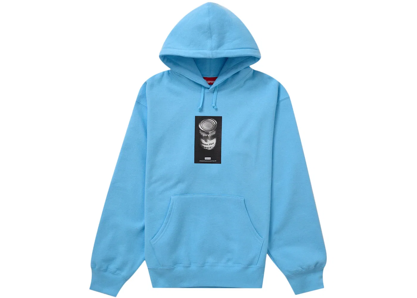 Мужское худи с принтом Supreme Soup Can, цвет Light Blue