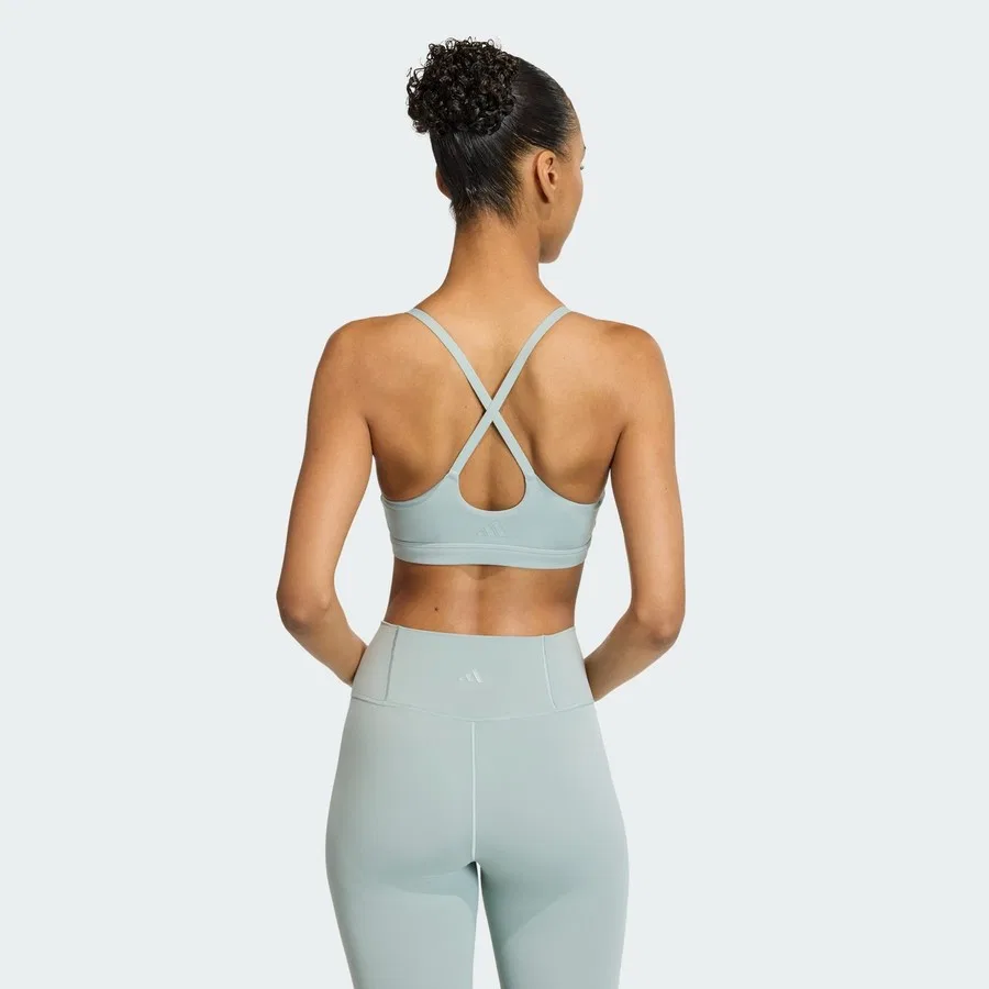 Спортивный бюстгальтер с легкой поддержкой Performance All Me Light Support adidas, Белый — фото 2