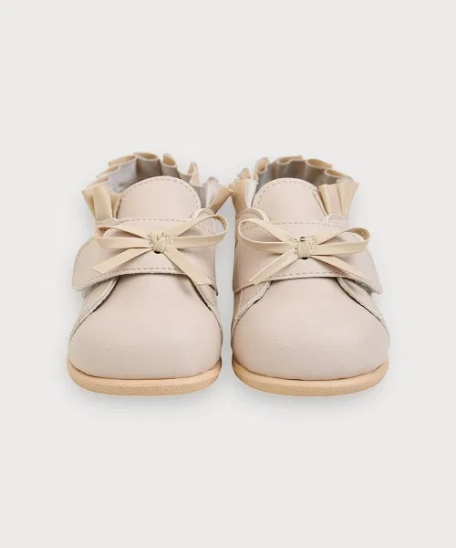 Детские туфли с бантом и рюшей Ivory Melody Shoes moimoln, Ivory — фото 2