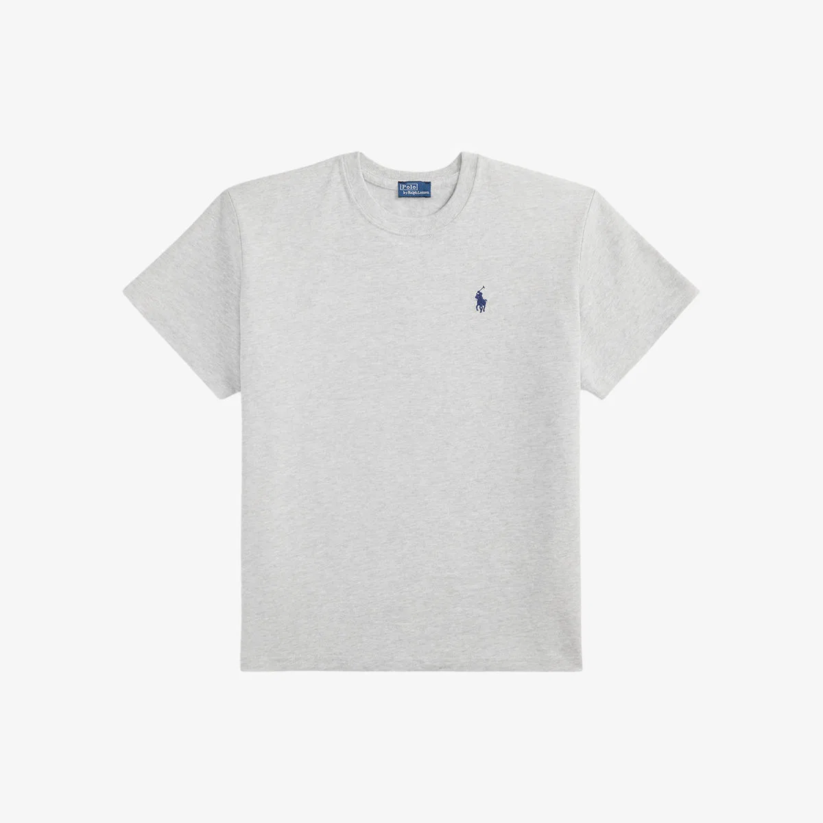 Футболка из хлопкового трикотажа с вышитым логотипом Polo Ralph Lauren, серый
