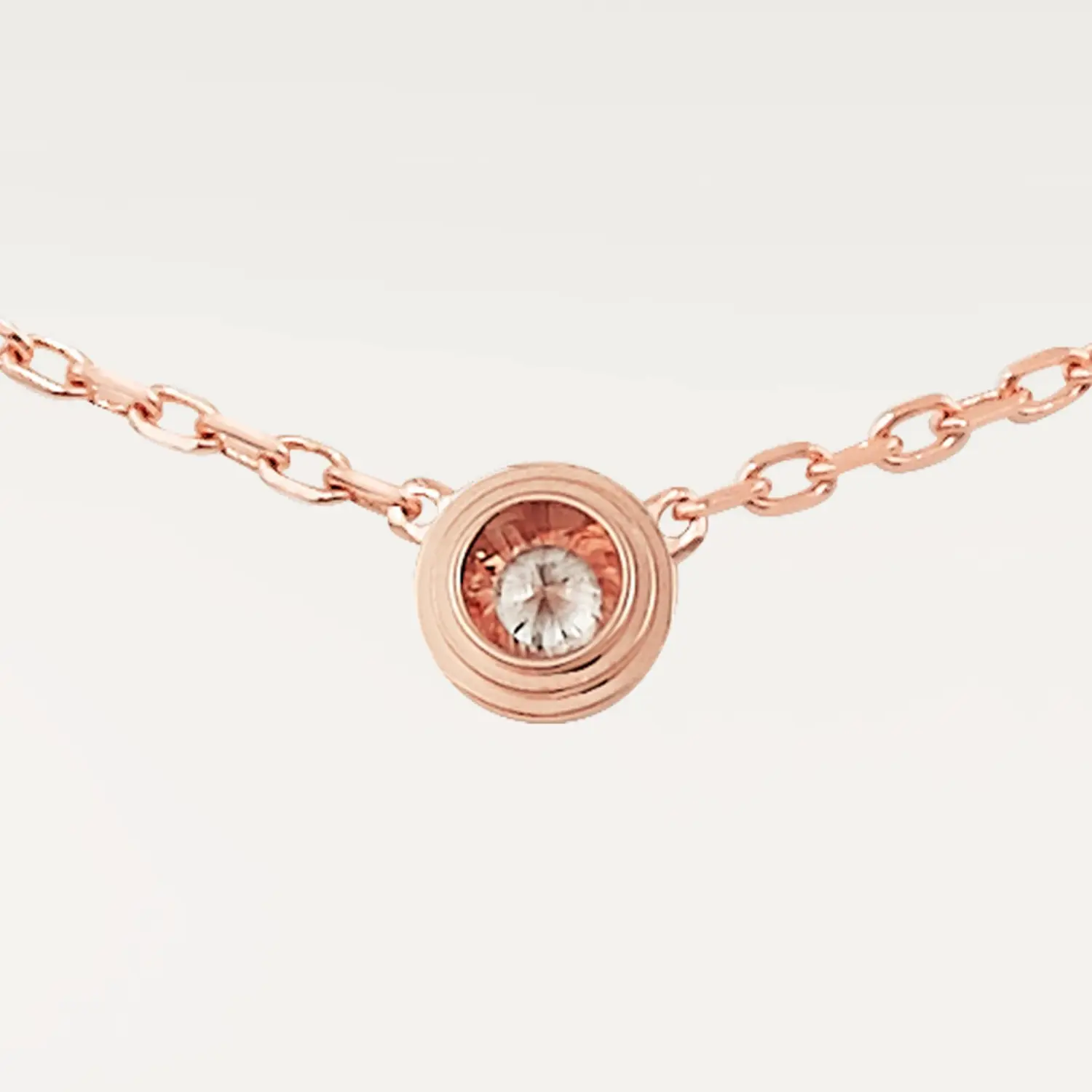 Колье Cartier d'Amour XS из розового золота с бриллиантом — фото 3