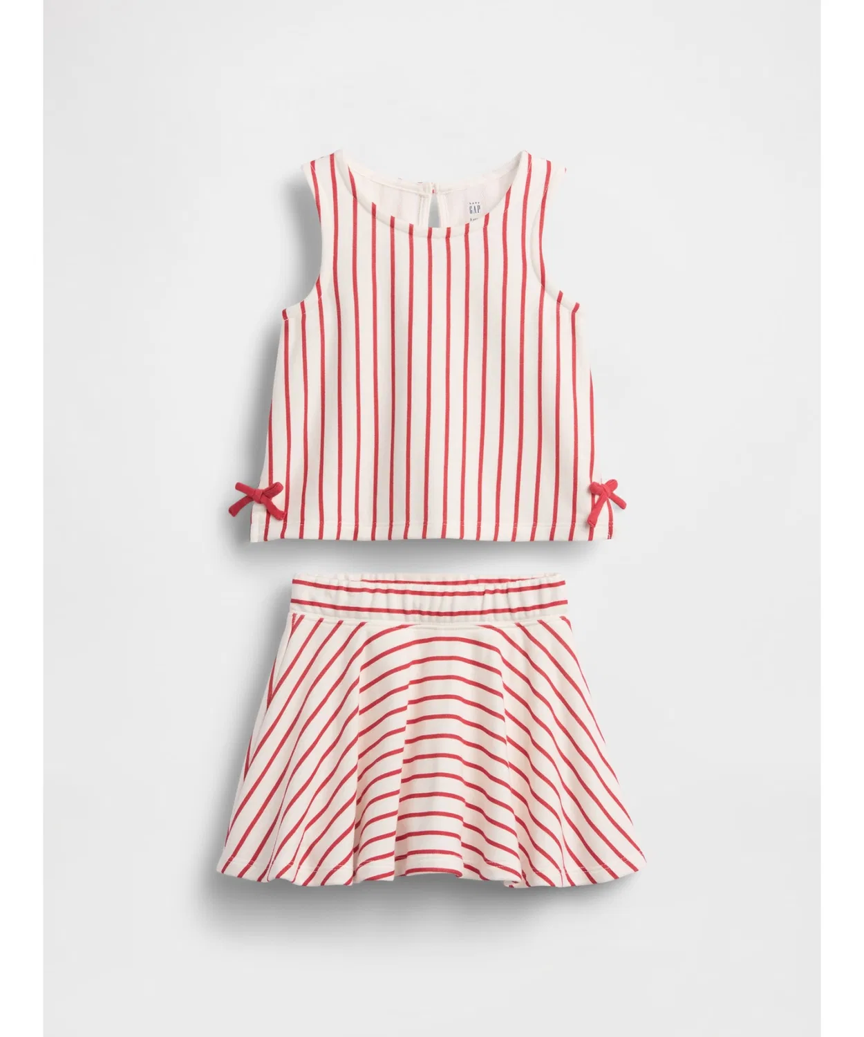 Детский комплект из топа и юбки с принтом Vintage Soft GAP, Красный — фото 2