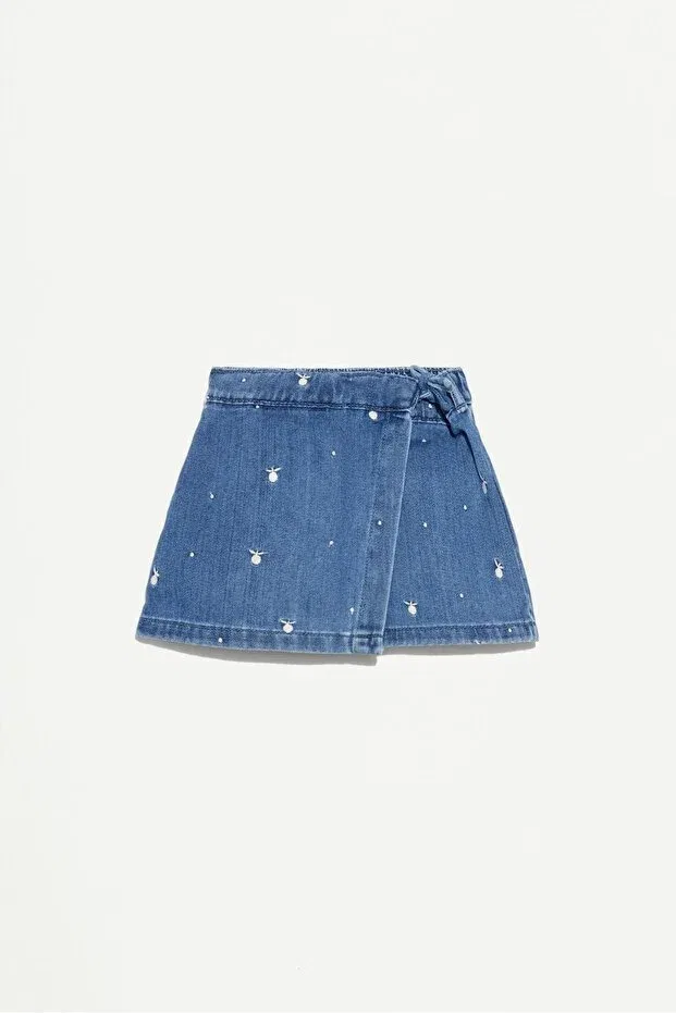 Детские шорты для девочек джинсовые Denim Short Skirt Lefties, Indigo
