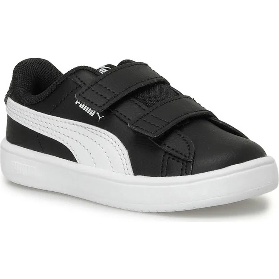 Кроссовки детские с липучкой Rickie Classic V Inf Puma, Бело-розовый — фото 2