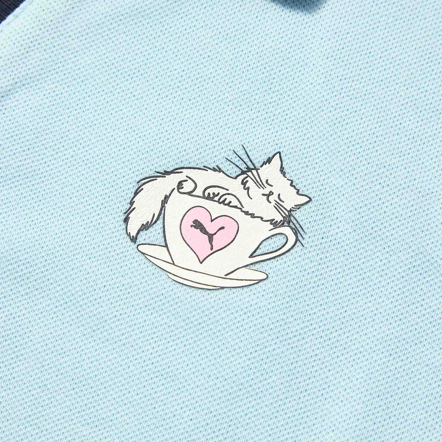 Детское поло PUMA X MONDAY SLEEPING CLUB, Silver Gray — фото 4