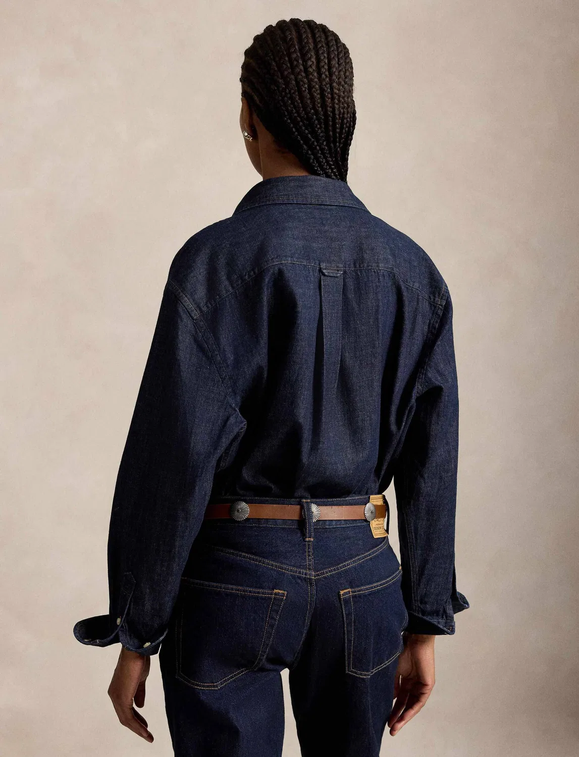 Джинсовая рубашка с длинным рукавом Polo Ralph Lauren, темно-синий — фото 3