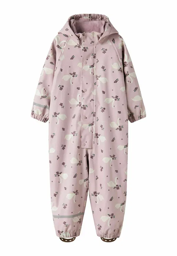Комбинезон водонепроницаемый Suit dry10 fleece Name It, keepsake lilac, сиреневый/мятный