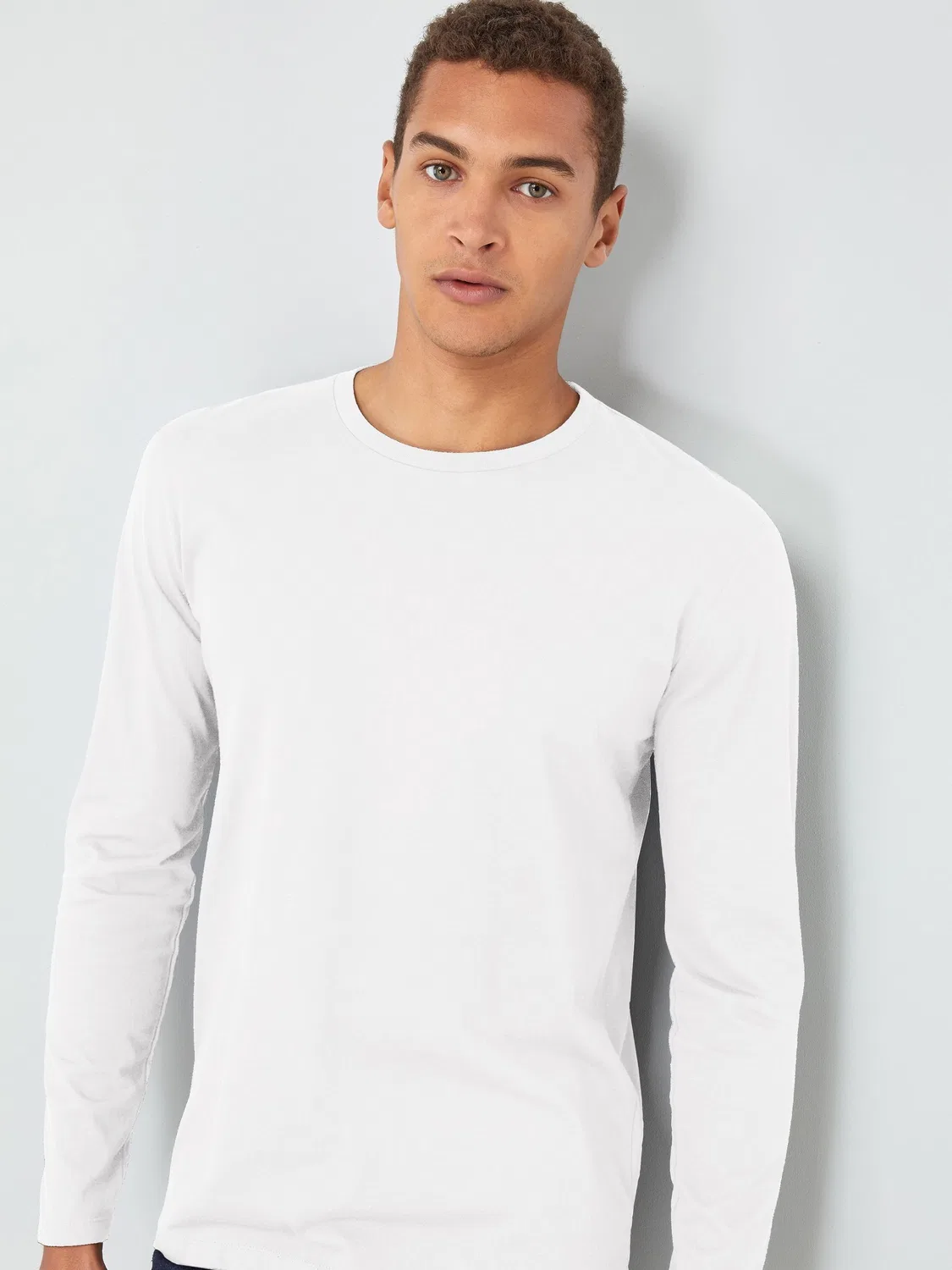 Футболка с длинным рукавом, Regular Fit Next, белый