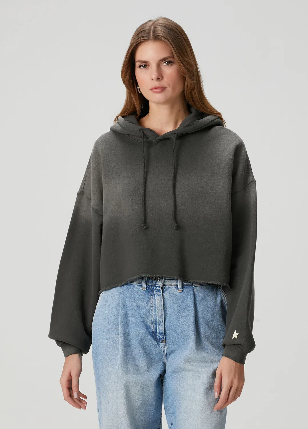 Свитшот оверсайз Star Golden Goose, dark grey