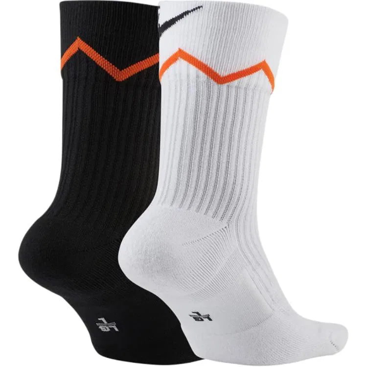 Детские носки с принтом Crew Socks 2 Pack Nike, White Black — фото 3