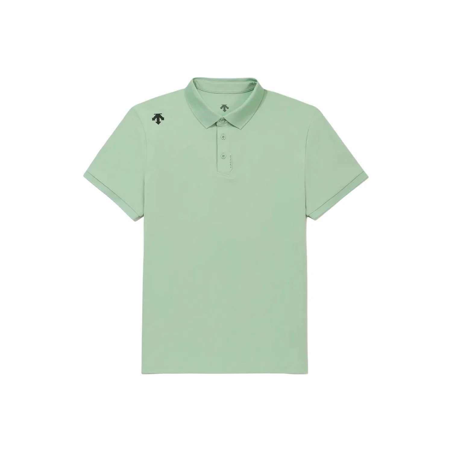 Детское поло с воротником-поло Green TOUGH DESCENTE, Green