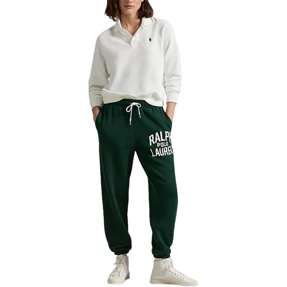 Спортивные штаны с принтом логотипа Polo Ralph Lauren, зеленый — фото 2