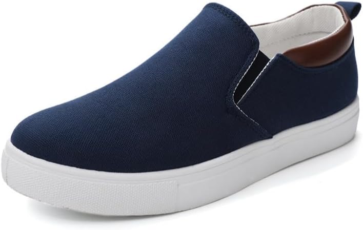 

Мужские слипоны из холщовой ткани, повседневные обувь для скейтбординга Hhhchpm, синий