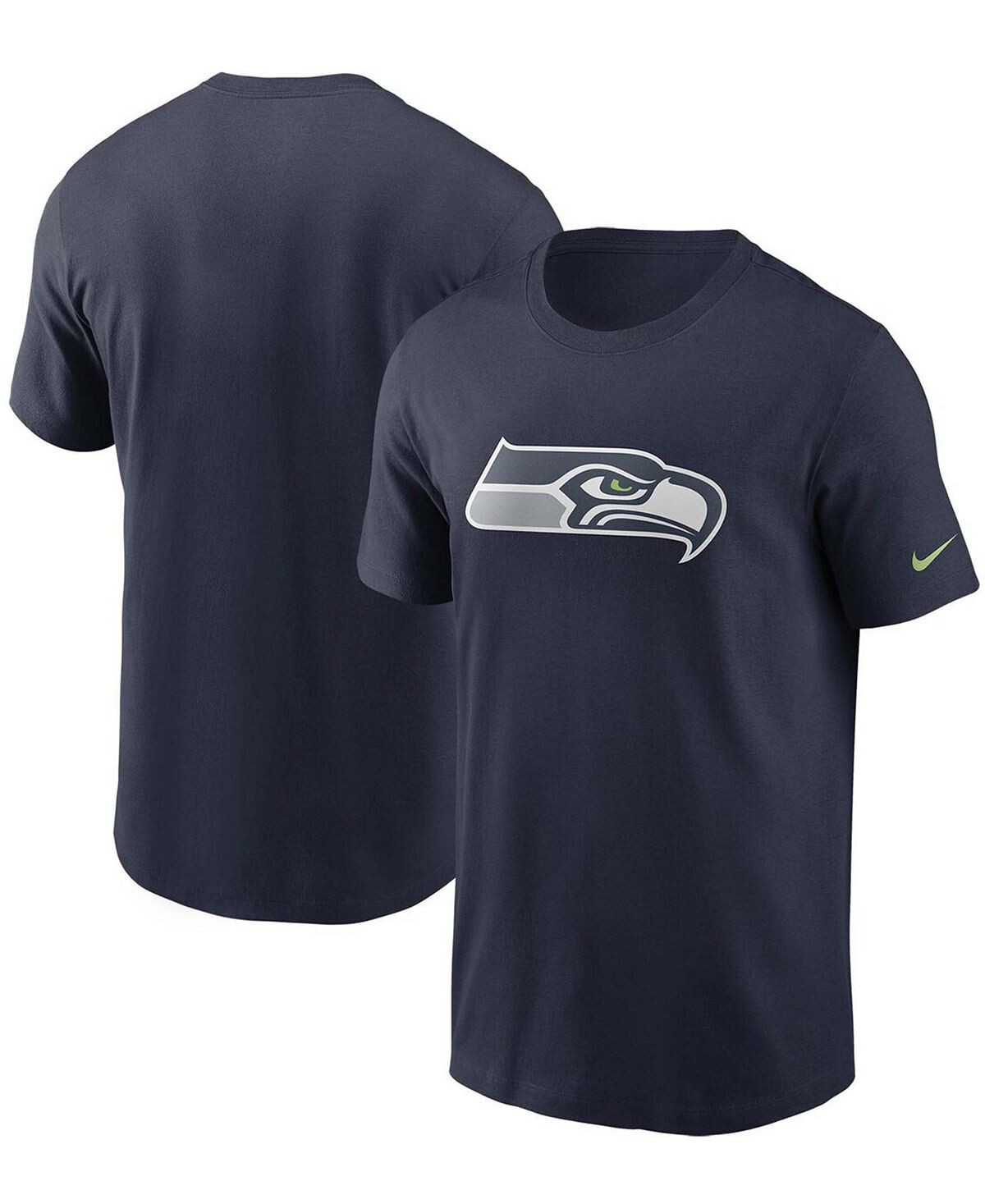 

Футболка с логотипом men's college navy seattle seahawks primary Nike, синий