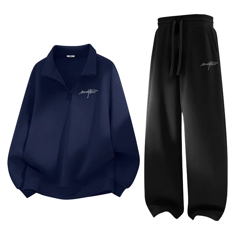Детский комплект свитшотов MINISO, Navy Blue + Black