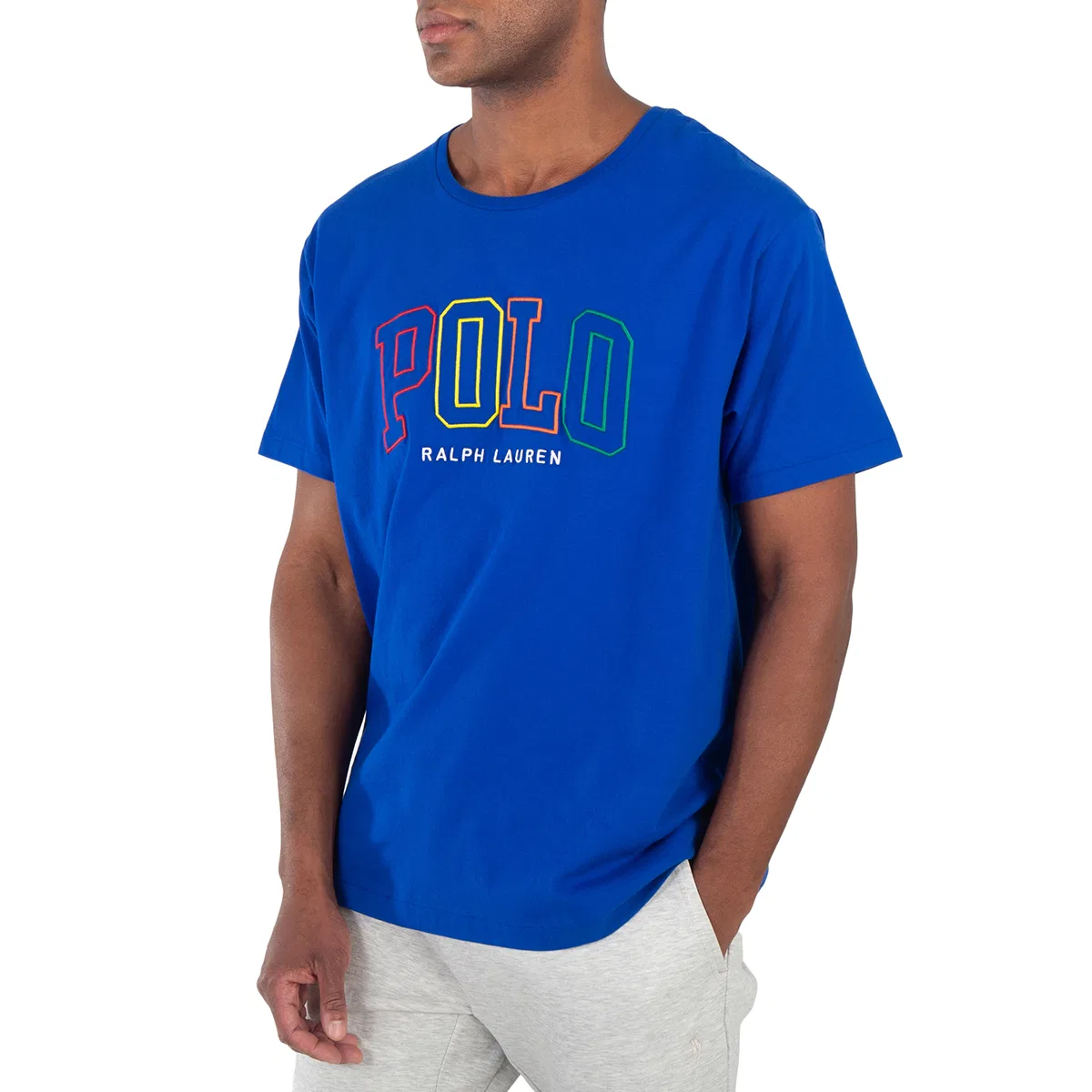 Футболка хлопковая Logo Cotton Jersey Polo Ralph Lauren, Blue — фото 2
