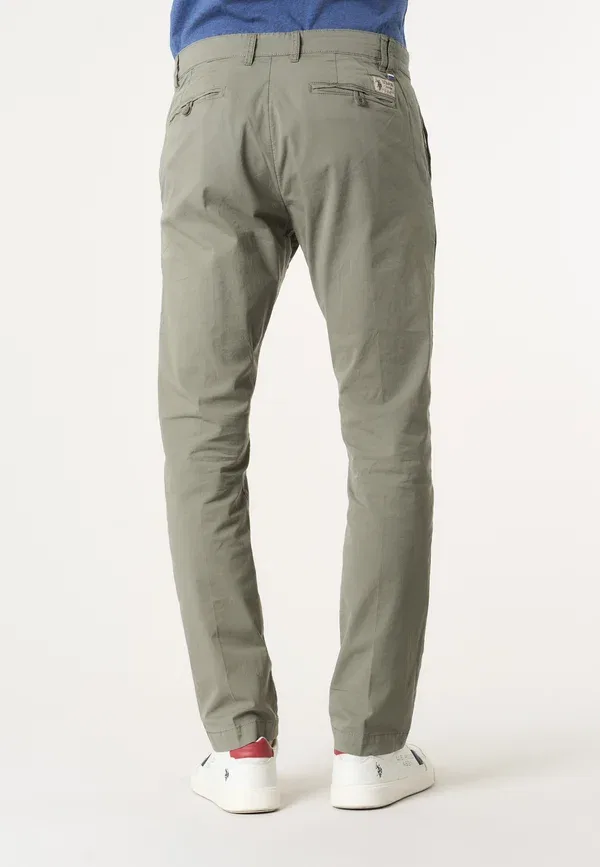 Брюки из хлопка с эластаном Chinos U.S. Polo Assn., Cachi — фото 3