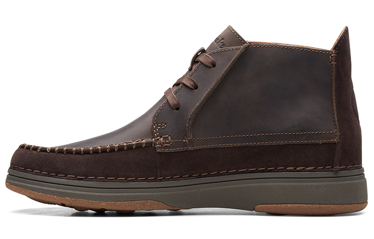 

Clarks Кроссовки Nature 5 Mid Casual Single мужские, темно-коричневые