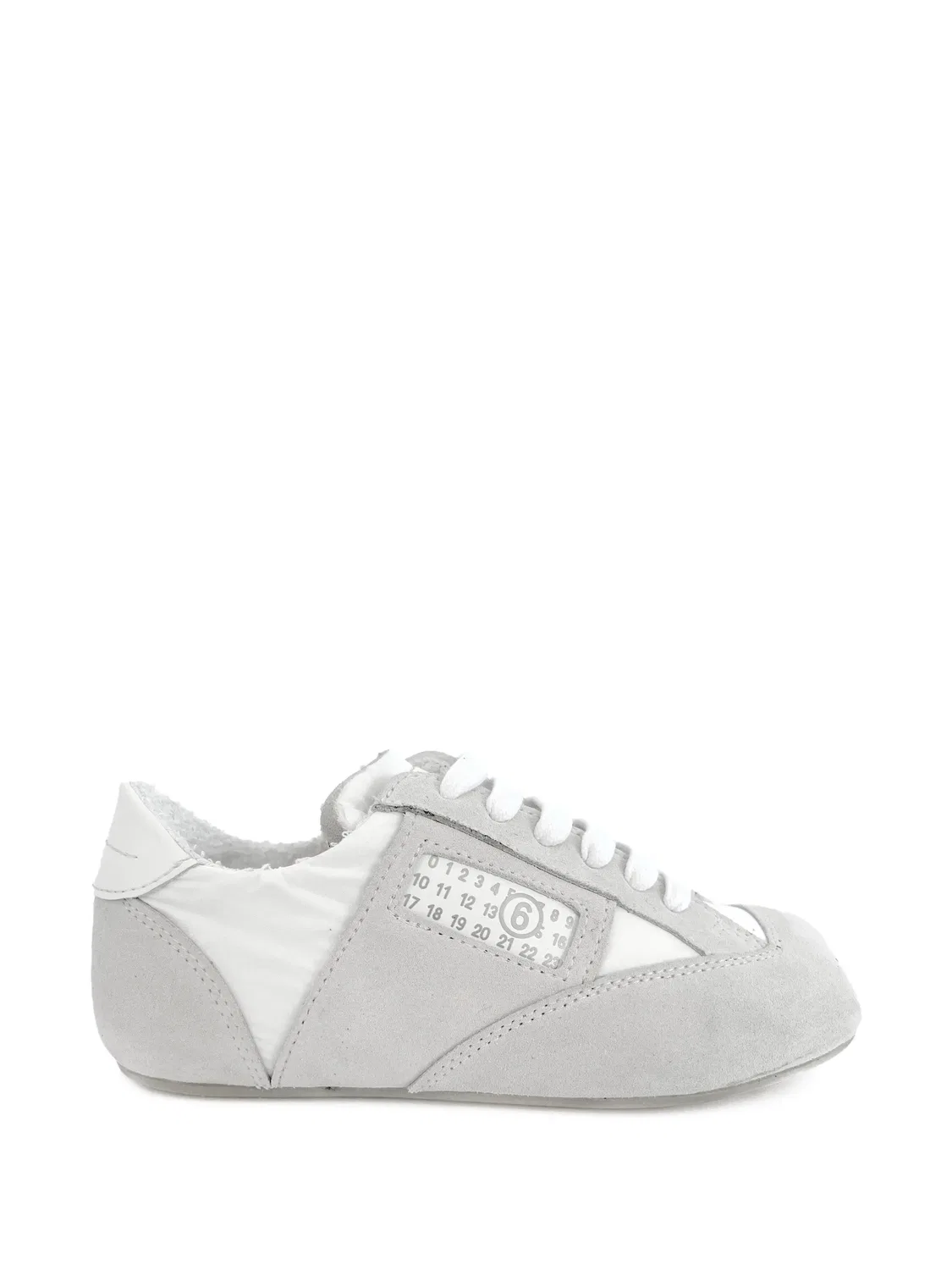 Кроссовки с логотипом, серые MM6 Maison Margiela, серый