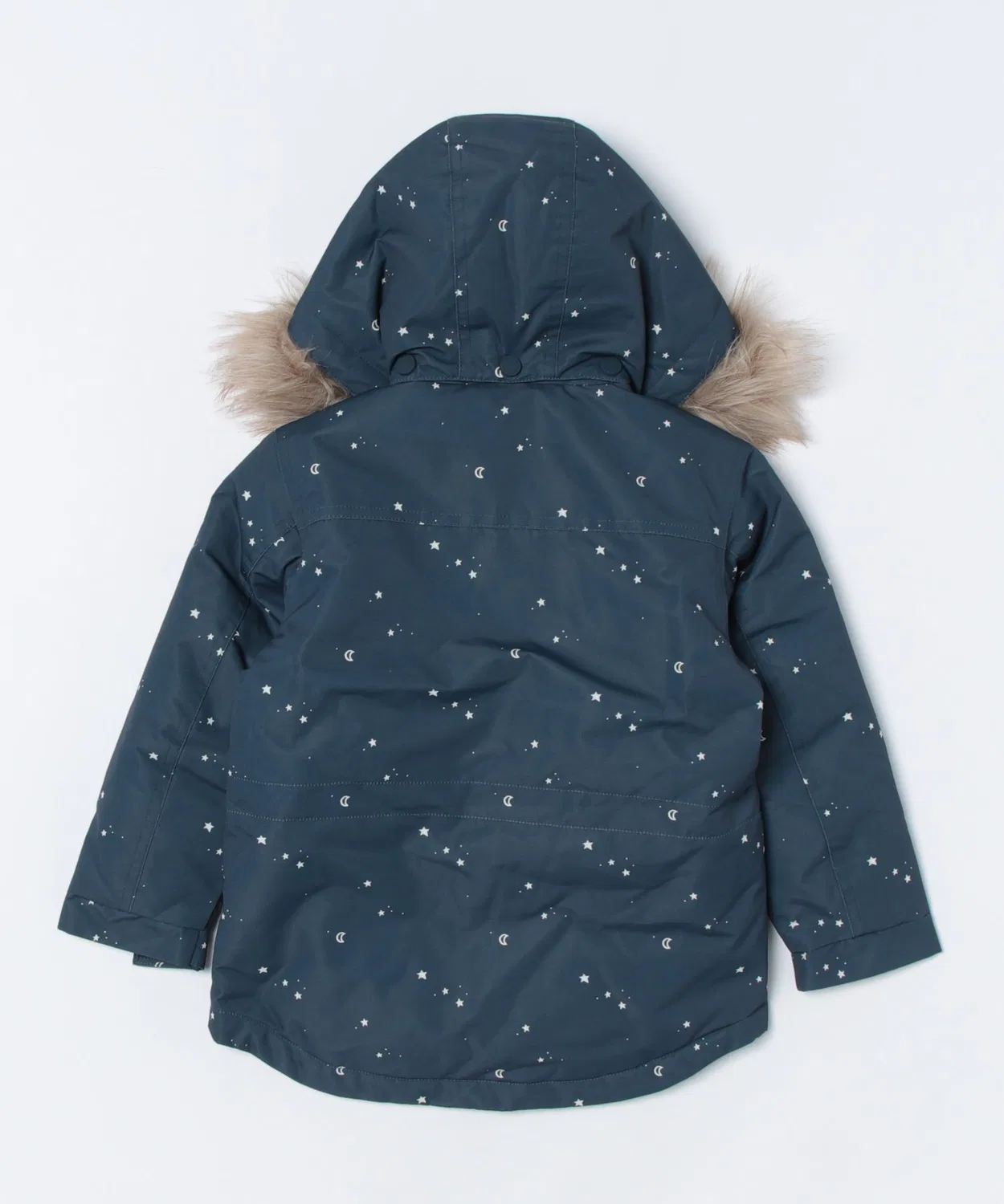 Детская куртка-парка для мальчиков с капюшоном из флиса Rylee + Cru, Indigo Stars — фото 2