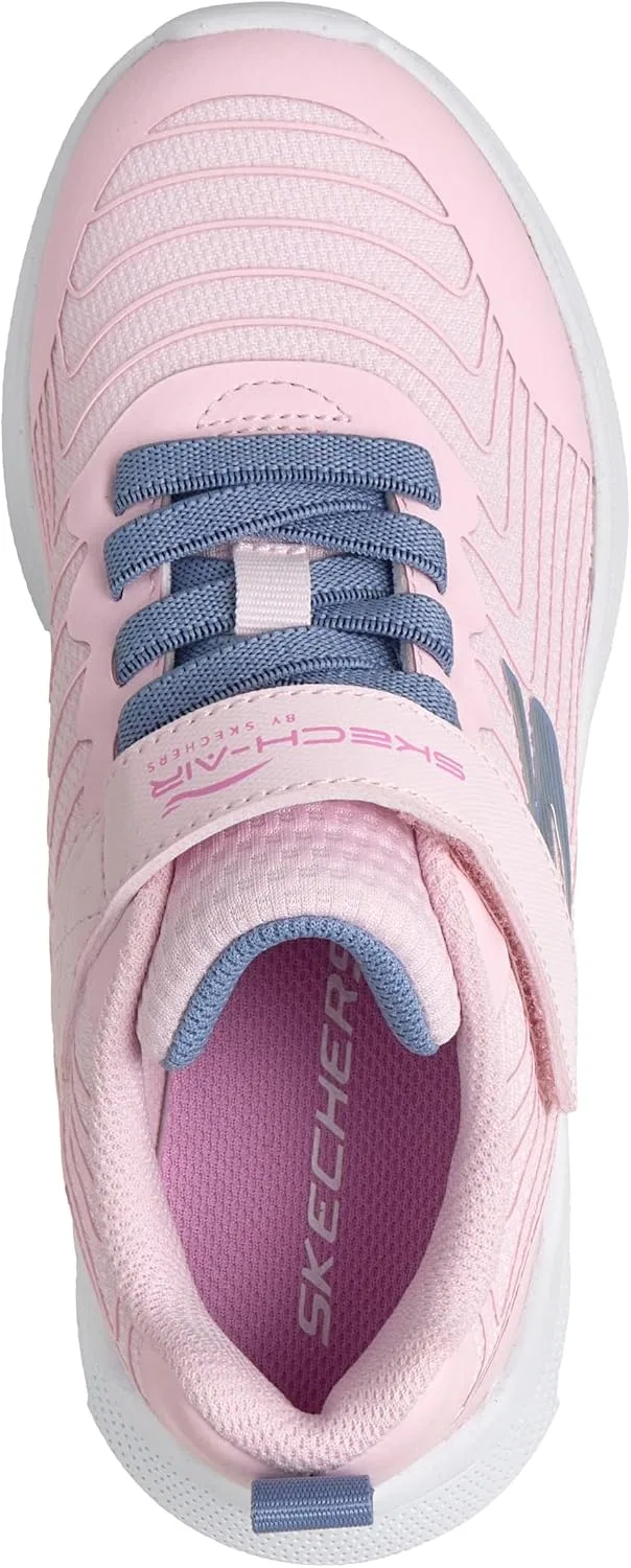 Детские кроссовки для девочек Microspec Max Velocity Skechers, Light Pink — фото 3