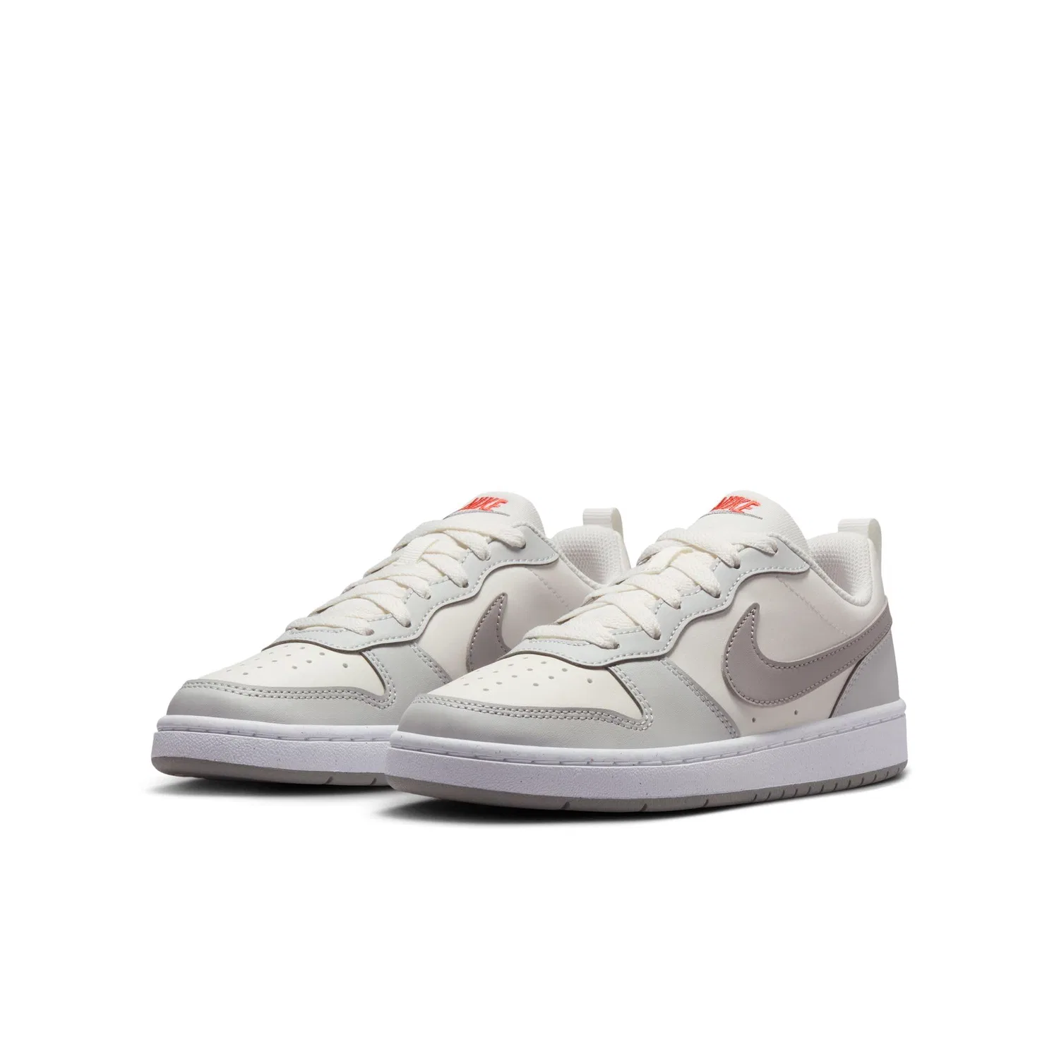 Детские кроссовки для мальчиков с закрытой пяткой Court Borough Low Recraft NIKE, Sail College Gray Photon Powder — фото 2