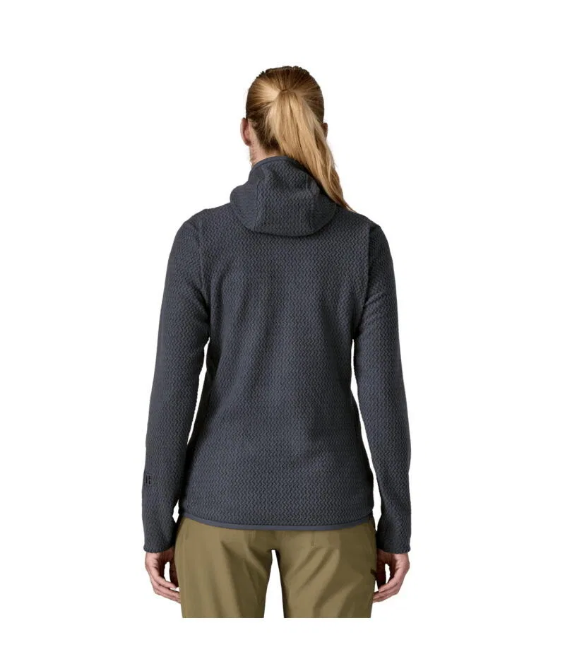 Женское флисовое худи с полной застежкой-молнией R1 Air Patagonia, Smolder Blue — фото 3